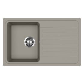 EVIDO Home 45S granit chiuvetă, 765 x 460mm, platina