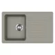 EVIDO Home 45S chiuvetă din granit, 765 x 460mm, platină