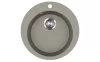 EVIDO Tondo rotund chiuvetă din granit, 505 mm, platină