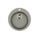 EVIDO Tondo rotund chiuvetă din granit, 505 mm, platină