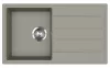 EVIDO Easy 45S chiuvetă din granit, 760 x 440 mm, platină