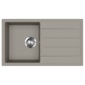 EVIDO Easy 45S granit chiuvetă, 760 x 440 mm, platina