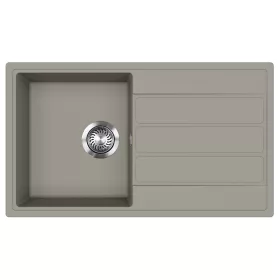 EVIDO Easy 45S chiuvetă din granit, 760 x 440 mm, platină
