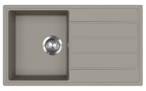 EVIDO Easy 45S granit chiuvetă, 760 x 440 mm, platina