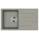 EVIDO Easy 45S chiuvetă din granit, 760 x 440 mm, platină