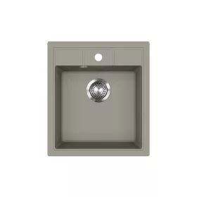 EVIDO Easy 45 chiuvetă din granit, 460 x 515 mm, platină