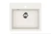 EVIDO QUADRO 6 gránit mosogató, 562 x 510 mm, fehér
