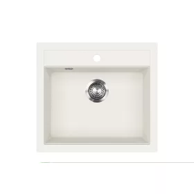 EVIDO QUADRO 6 gránit mosogató, 562 x 510 mm, fehér