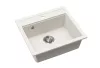 EVIDO QUADRO 6 gránit mosogató, 562 x 510 mm, fehér