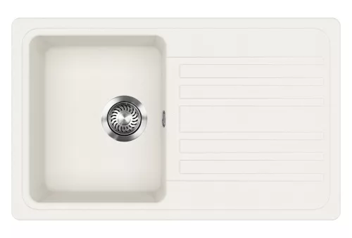 EVIDO HOME 45 S gránit mosogató, 765 x 460 mm, fehér