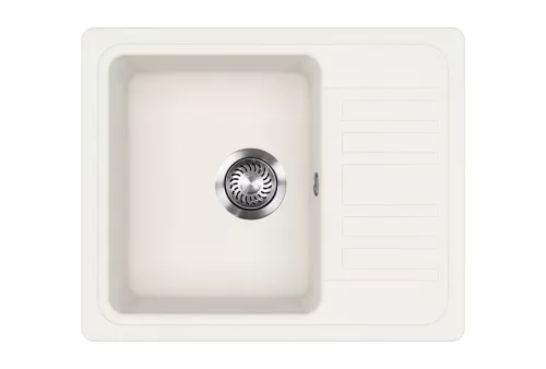EVIDO HOME 45 S Compact gránit mosogató, 575 x 460 mm, fehér