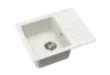 EVIDO HOME 45 S Compact gránit mosogató, 575 x 460 mm, fehér