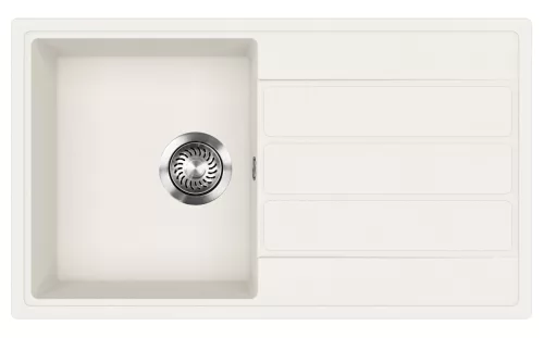 EVIDO EASY 45 S gránit mosogató, 760 x 440 mm, fehér