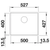 BLANCO SUBLINE 500-F antracit exc.n.