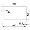 BLANCO SUBLINE 480/320-U SILGRANIT mosogató, balos, tartufo