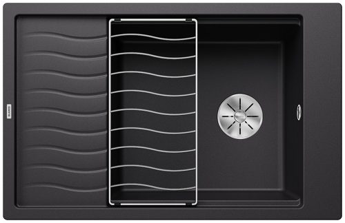 BLANCO ELON XL 6 S negru fără excenterInFino
