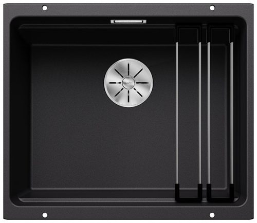 BLANCO ETAGON 500-U negru cu scurgere