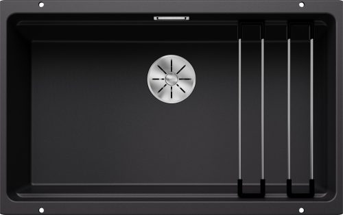 BLANCO ETAGON 700-U negru cu scurgere, fără excenter