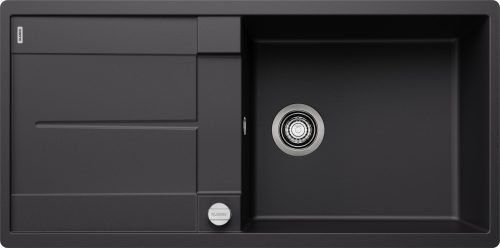 BLANCO METRA XL 6S-F negru cu excenter, ÎNCASTRAT ÎN BLAT