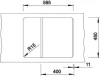 BLANCO ZIA 40 S negru chiuvetă din granit