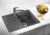 BLANCO ZIA 45 S Compact negru chiuvetă din granit