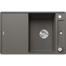   BLANCO AXIA III 45S-F gri vulcan sticlă cu scurgere, ÎNCASTRAT ÎN BLAT