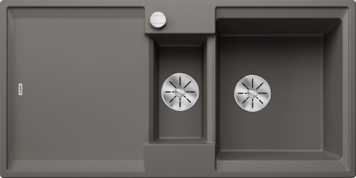 BLANCO ADIRA 6S gri vulcan cu scurgere și excenter