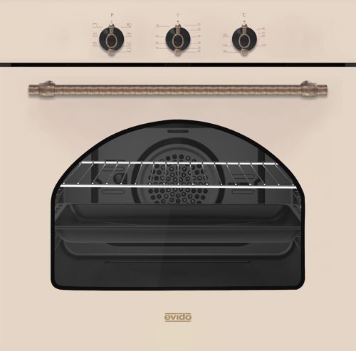 EVIDO RUSTIC-O 60C légkeveréses sütő, grill ,analóg,bézs/bronz