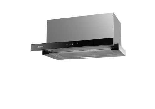 EVIDO SLIMLUX 60TC teleszkópos páraelszívó, 60 cm, inox/fekete üveg, érintőszenzor