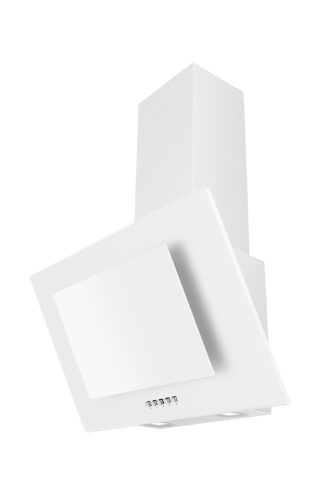 EVIDO REFLEX 60W vertikális fali páraelszívó, 60 cm, fehér üveg