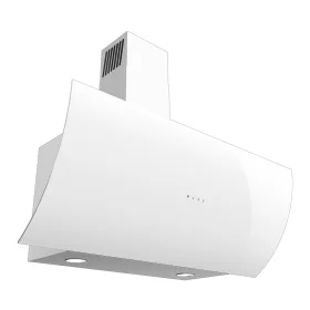   Evido CLIFF 90W hotă de perete tip șemineu, 90 cm, sticlă albă