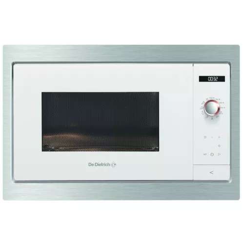 De Dietrich beépíthető mikrohullámú sütő, 26 l, 2 automatikus sütőfunkció, LCD kijelző, fehér