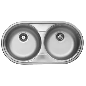   LIVINOX Rondo 139 chiuvetă din inox cu două cuve 830x435 mm