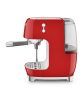 SMEG ESPRESSO KÁVÉFŐZŐ COLD BREW FUNKCIÓVAL, retro, piros