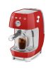 SMEG ESPRESSO KÁVÉFŐZŐ COLD BREW FUNKCIÓVAL, retro, piros