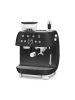 SMEG ŐRLŐVEL KOMBINÁLT ESPRESSO KÁVÉFŐZŐ, retro, matt fekete