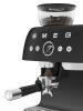 SMEG ŐRLŐVEL KOMBINÁLT ESPRESSO KÁVÉFŐZŐ, retro, matt fekete