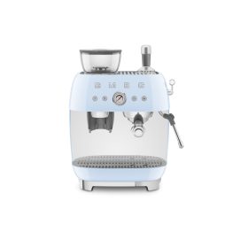   SMEG ŐRLŐVEL KOMBINÁLT ESPRESSO KÁVÉFŐZŐ, retro, világoskék