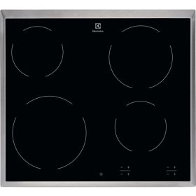   Electrolux EHF6240XXK Beépíthető kerámia főzőlap Fekete + inox