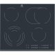 Electrolux EHF6547FXK Beépíthető kerámia főzőlap Fekete