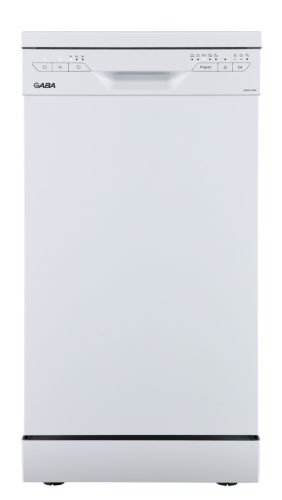GABA GMDW-45W Szabadonálló mosogatógép | Fehér | 45 cm