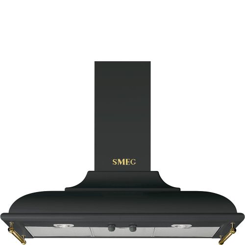 SMEG CORTINA design kürtős fali páraelszívó, 90 cm, antracit