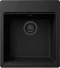 ELLECI - chiuvetă Time 102 G40 Nero negru cu accesorii