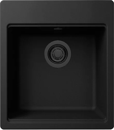 ELLECI - chiuvetă Time 102 G40 Nero negru cu accesorii