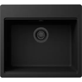 ELLECI - chiuvetă Time 105 G40 Nero negru cu accesorii
