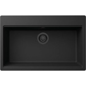 ELLECI - chiuvetă Time 130 G40 Nero negru cu accesorii