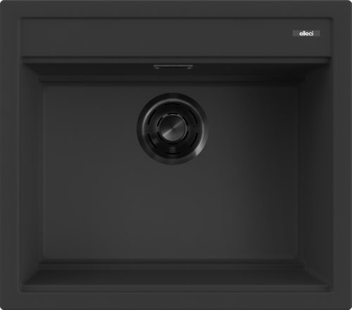 ELLECI - chiuvetă Best 105 Workstation G40 Nero cu accesorii negre
