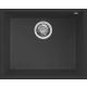 ELLECI - chiuvetă Quadra 105 UM G40 Nero montare sub blat