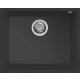 ELLECI - chiuvetă Quadra 105 UM G40 Nero montare sub blat