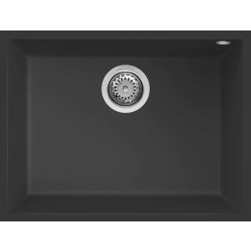 ELLECI - chiuvetă Quadra 110 UM G40 Nero montare sub blat